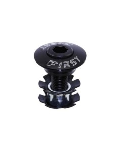 Headset Alloy Tap 1-1/8 Caps W/Hollow Bolt Black.
